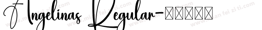 Angelinas Regular字体转换
